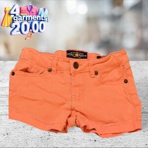 Lucky brand peach color girls denim shorts size 8